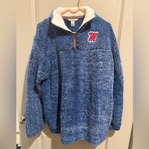 Ole Miss Sherpa Quarter-Zip Pullover